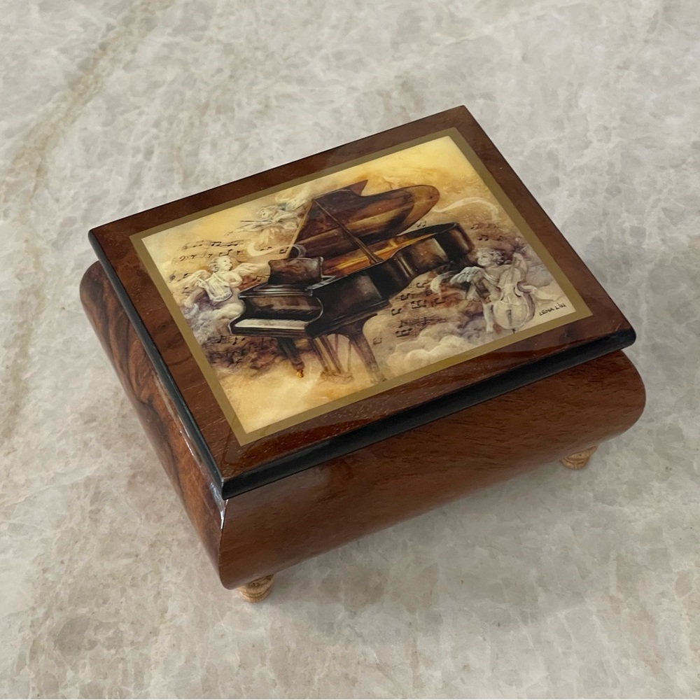 NEW! Great Gift! Music Jewelry Music Box Sorrento Made In Italy Symphony No 9